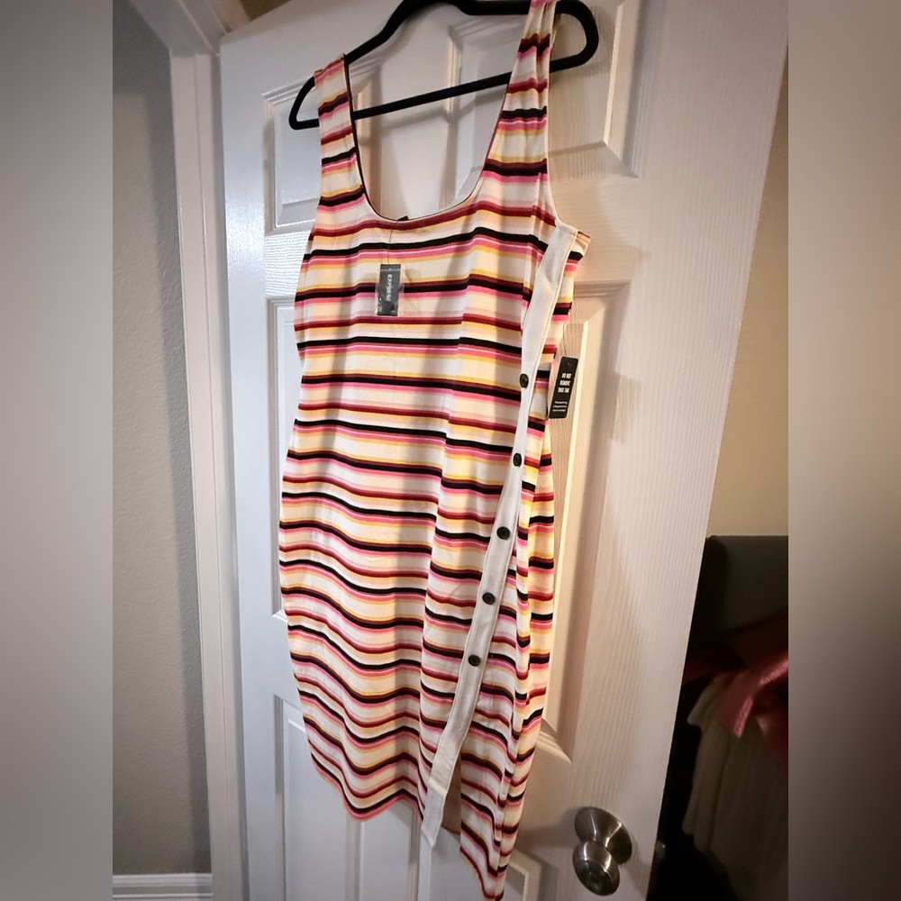 Express Multicolor Striped Sleeveless Top